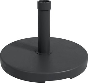 Outsunny Bază pentru Umbrelă de Grădină din HDPE și Ciment cu Manivelă Integrată, Ø46,5x31 cm, Negru | Aosom Romania