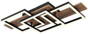Plafoniera LED design slim JEFFRY aspect lemn 67350-24 GL