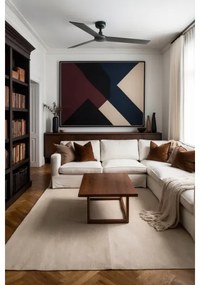 Ventilator LED de tavan FARO 34298WT RUDDER L negru/wenge d. 132 cm WT + telecomandă