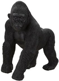 Figurina decorativa neagra din polirasina, 35x21,5x37,5 cm, Gorilla Mauro Ferretti