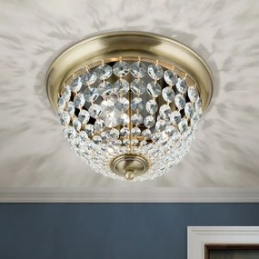 Plafonieră de cristal Orion DLU 1840/35 PLAFOND 3xE27/40W/230V d. 35 cm bronz