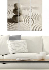 Set 3 tablouri MDF104776397, bej, 20x50 cm