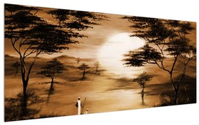 Tablou cu peisaj african (120x50 cm), în 40 de alte dimensiuni noi
