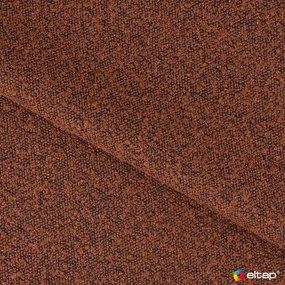 Pat matrimonial teracotă tapițat cu spațiu de depozitare cu somieră 180x200 cm Pointt – ELTAP