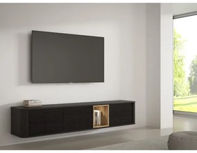 Comodă TV INAR, negru/maro