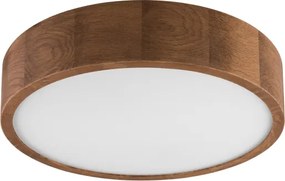 Brilagi - Plafonieră LED RGBW dimabilă CARVALHO, 2×E27/15W/230V, Wi‑Fi, finisaj stejar, Ø 37,5 cm