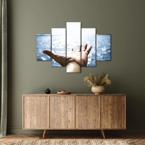 Tabloul cu palma deschisă (150x105 cm)