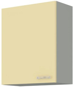 Dulap superior de bucătărie Kelyn 60 G 72 1F (crem lucios + gri). 1032752