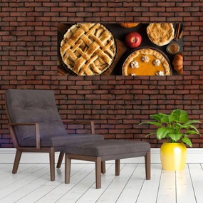 Tablou - Plăcintă de dovleac (120x50 cm)