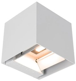 Lampă LED solară de perete cu senzor, 9W/5V, IP65, 2600 mAh, albă