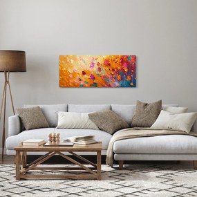 Tablou - Pictură flori colorate (120x50 cm)