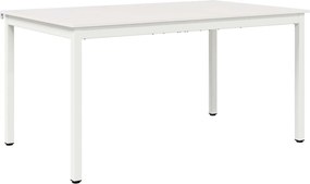vidaXL Masă de dining Alb 150 x 90 x 75 cm Lemn de pin masiv