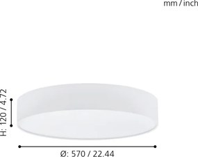 Eglo 97777 - Plafonieră LED dimabilă ROMAO 1 LED/40W/230V