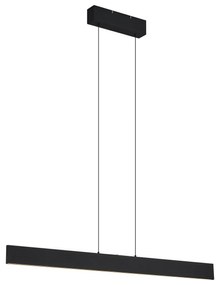 Lampă suspendată modernă neagră incl. LED cu 3 trepte de intensitate luminoasă - Straight