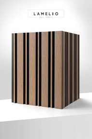 Panou riflat 3D Milo, Oak Sonoma, 270x11.6cm, Lamelio