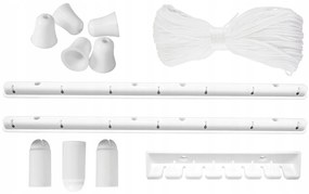 ShopJK USCATOR RUFE DE TAVAN ALB, 7 - BARE, 200 CM