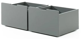 Sertare pentru sub pat de copii gri 2 buc. Pino – Vipack