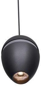 Sistem de iluminat pe șine cu 10 lumini negre monofazat - Magnetic Eggy Puk