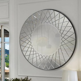Oglinda decorativa rotunda Lennon Ã130cm