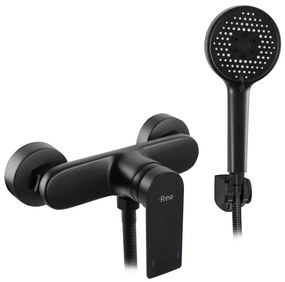 Rea Verso baterie de dus perete negru REA-B7900