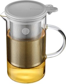 Ceainic cu infuzor BUYDEEM CD2002, 800 ml, Otel inoxidabil, Design elegant, Gri