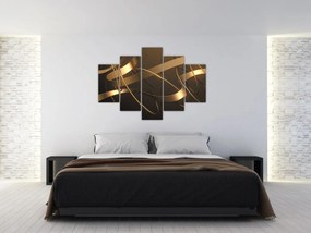 Tablou - Panglici de bronz (150x105 cm)