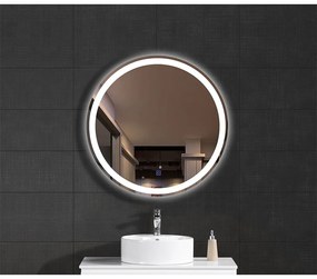 OGLINDA BAIE EMKE, ROTUNDA, DIAMETRU 60 CM, ILUMINARE LED, BUTON TOUCH