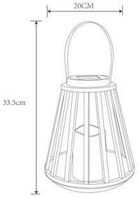 Corp de iluminat LED solar SOLAR LED/0,06W/3V 3200K IP44 Globo 36654