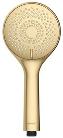 Cap de duș economic auriu mat din plastic ø 11 cm Watersaving System – Wenko