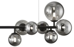 Lustră pe cablu MILA 10xG9/9W/230V negru/gri