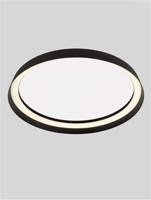 Plafoniera LED design modern circular ORMI negru D-45cm