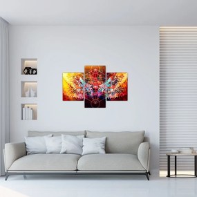 Tablou - Merkaba cu aripi, abstracție (90x60 cm)