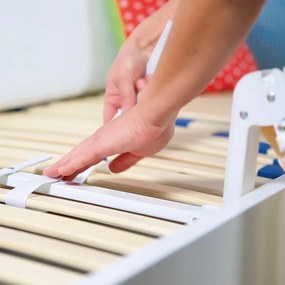 Barieră de pat alb-bej 150 cm - Roba