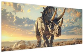 Tablou - Triceratops (120x50 cm)