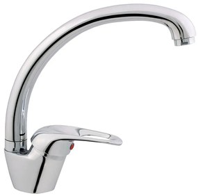 Baterie bucatarie monocomanda Rubineta Prince finisaj crom lucios gat de lebada