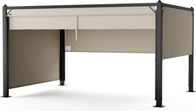 Blumfeldt Altan Pantheon Cortina 3x4 m, rezistent la intemperii, aluminiu,  vopsea pulbere, jaluzele