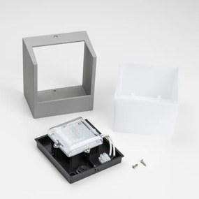 Aplică LED de exterior Brilagi TERNI LED/12W/230V gri IP44