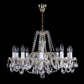 Candelabru elegant cu 10 brate Cristal Bohemia Exclusive ELSA X. CE