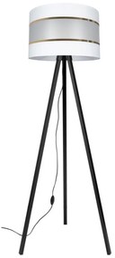 Lampadar CORAL 1xE27/60W/230V wenge/alb/auriu