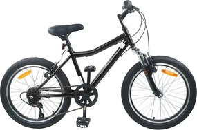 vidaXL Bicicletă pentru Copii 20 Inci 6-Speed pentru 6-11 ani Negru