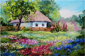 Tablou - Cabană (90x60 cm)