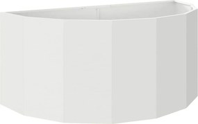 vidaXL Jardinieră Alb 120 x 60 x 50 cm Oțel