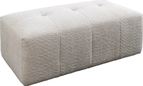 Taburetele/ Suport pentru picioare ROYAL 120cm boucle bej sampanie