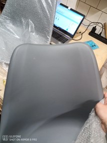 Oferta Scaun gri deschis BALI MARK cu picioare din lemn de fag II. calitate