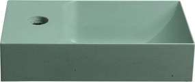 Chiuvetă mică pentru WC verde-mentă din beton 31x17 cm Piccolino – Sapho