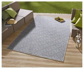 Covor de exterior NORTHRUGS Karo, 160 x 230 cm, albastru