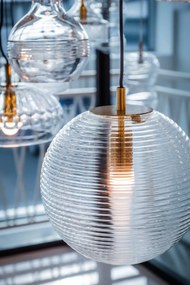 Lustra, Pendul design modern Evans 30cm, transparent
