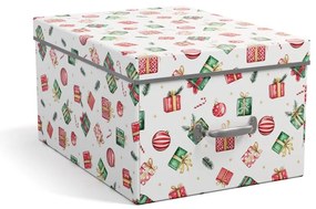 Cutie de depozitare din carton cu capac, decorativă 37x50x15 cm Engla Christmas Storage – Bigso