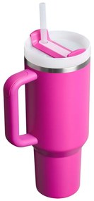 Termos roz cu pai din oțel inoxidabil 1,18 l Quencher H2.0 FlowState Tumbler Violet Blossom – Stanley