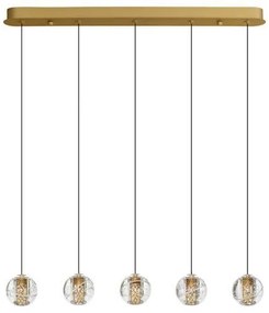 Lustra cu 5 pendule LED design modern LICIO